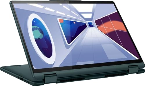 Lenovo Yoga 6 Laptop, 2023, 13.3" 1920 x 1200 Touchscreen, AMD Ryzen 5 7530U 6-Core, 8GB LPDDR4, 256GB SSD, Windows 10 Home, Backlit Keyboard, Wi-Fi 6, Bluetooth 5.1, 1080p FHD Camera, Dark Teal