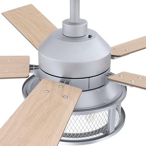 Parrot Uncle Farmhouse Ceiling Fans with Lights and Remote