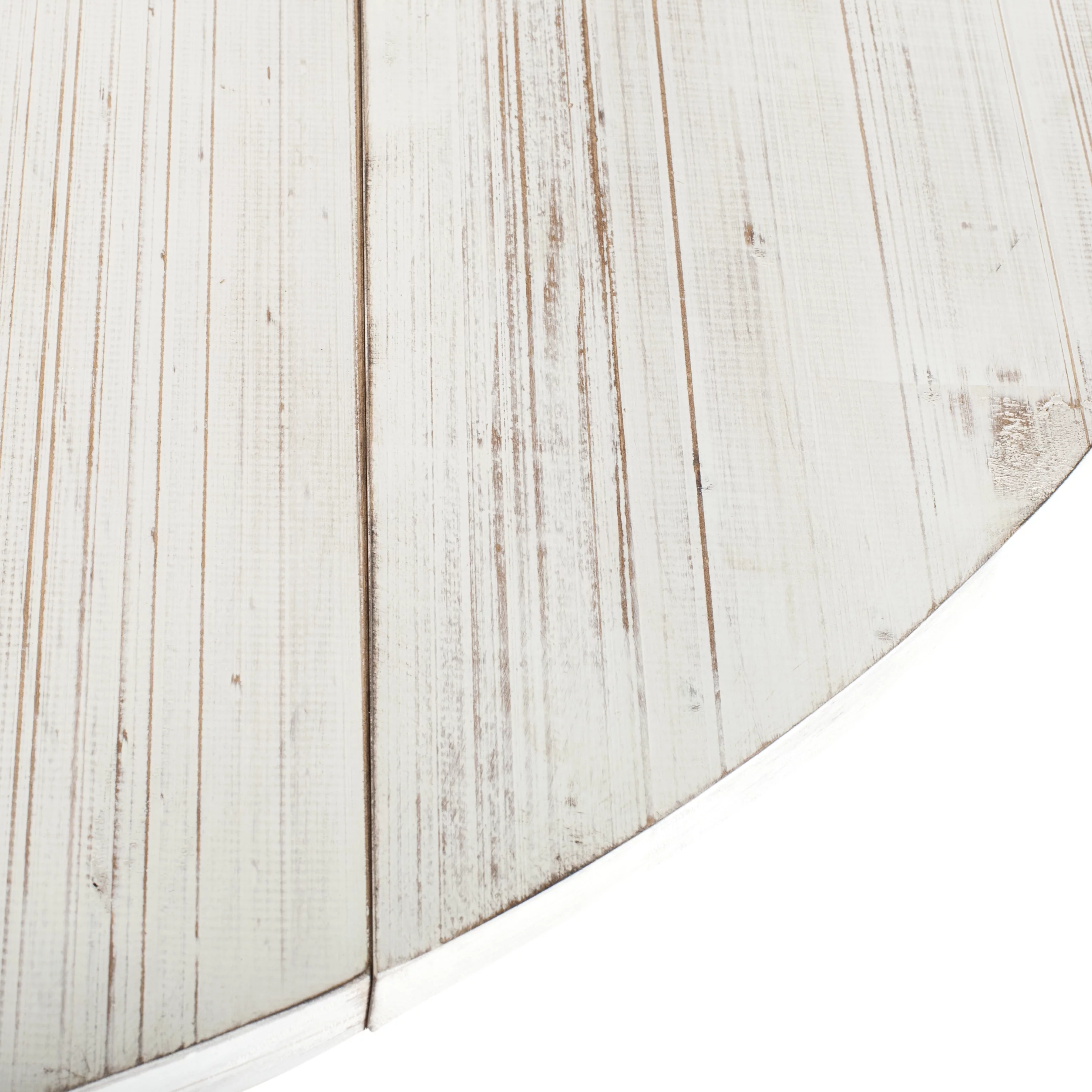 SAFAVIEH Forest Drop Rustic Foldable Leaf Dining Table, Antique White