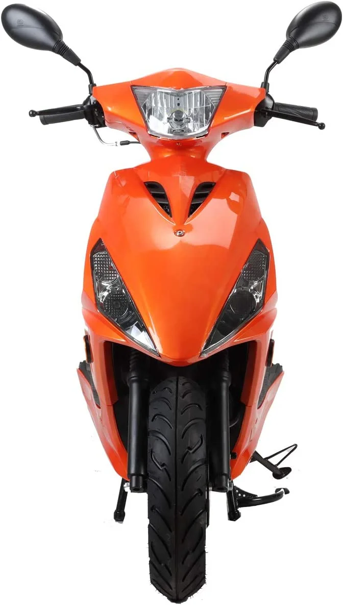 X-Pro Brand New 150cc Gas Powered Moped Scooter, 10" Aluminum Wheels Electric Start Large Headlights