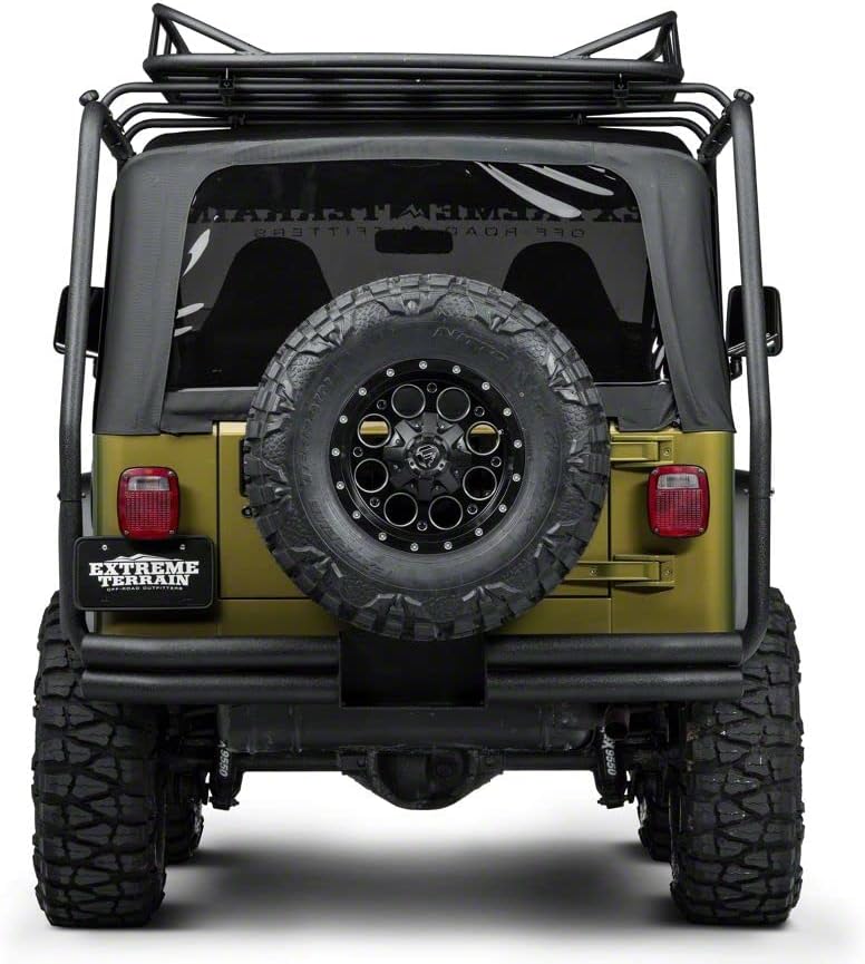 Barricade Roof Rack Basket; Textured Black Compatible with 87-06 Jeep Wrangler YJ & TJ
