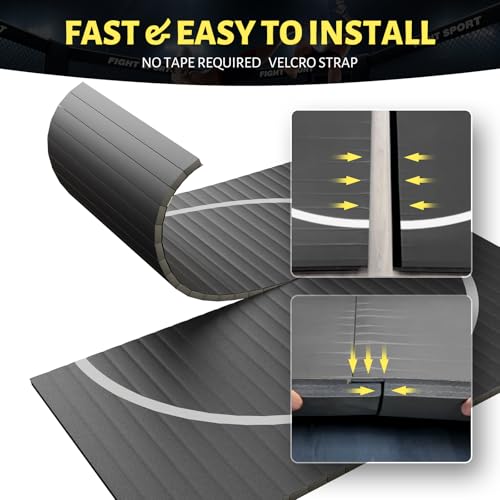 10' x 10' Wrestling Mat, Durable Judo Mat, Jiu Jitsu Mats for Home & Gym, Roll-Up Design for Martial Arts & BJJ Training