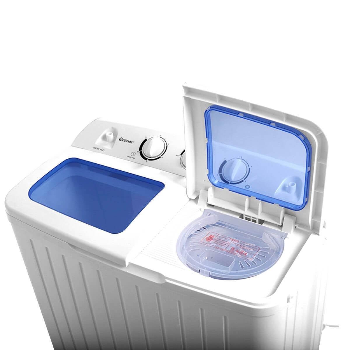 11 lbs Compact Twin Tub Washing Machine Washer Spinner