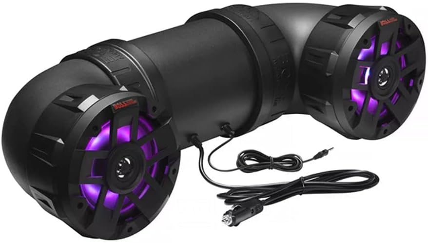 Boss Audio Systems ATV25B ATV UTV Waterproof Sound System - 6.5 Inch Speakers, 1 Inch Tweeters, Built-in Amplifier, Bluetooth Remote, Easy Installation for 12 Volt Vehicles