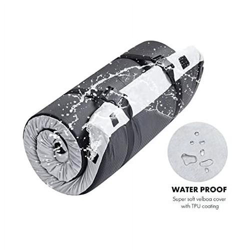 Memory Foam Camping Mattress Portable Travel Sleeping Pad Floor Guest Bed Tent Mattress Removable Waterproof Cover Travel Bag
