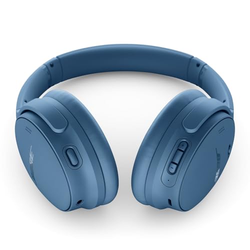 Bose QuietComfort Bluetooth Headphones, Wireless Headphones with Active Over Ear Noise Cancelling and Mic, Deep Bass, Up to 24 Hours of Playtime, Sandstone