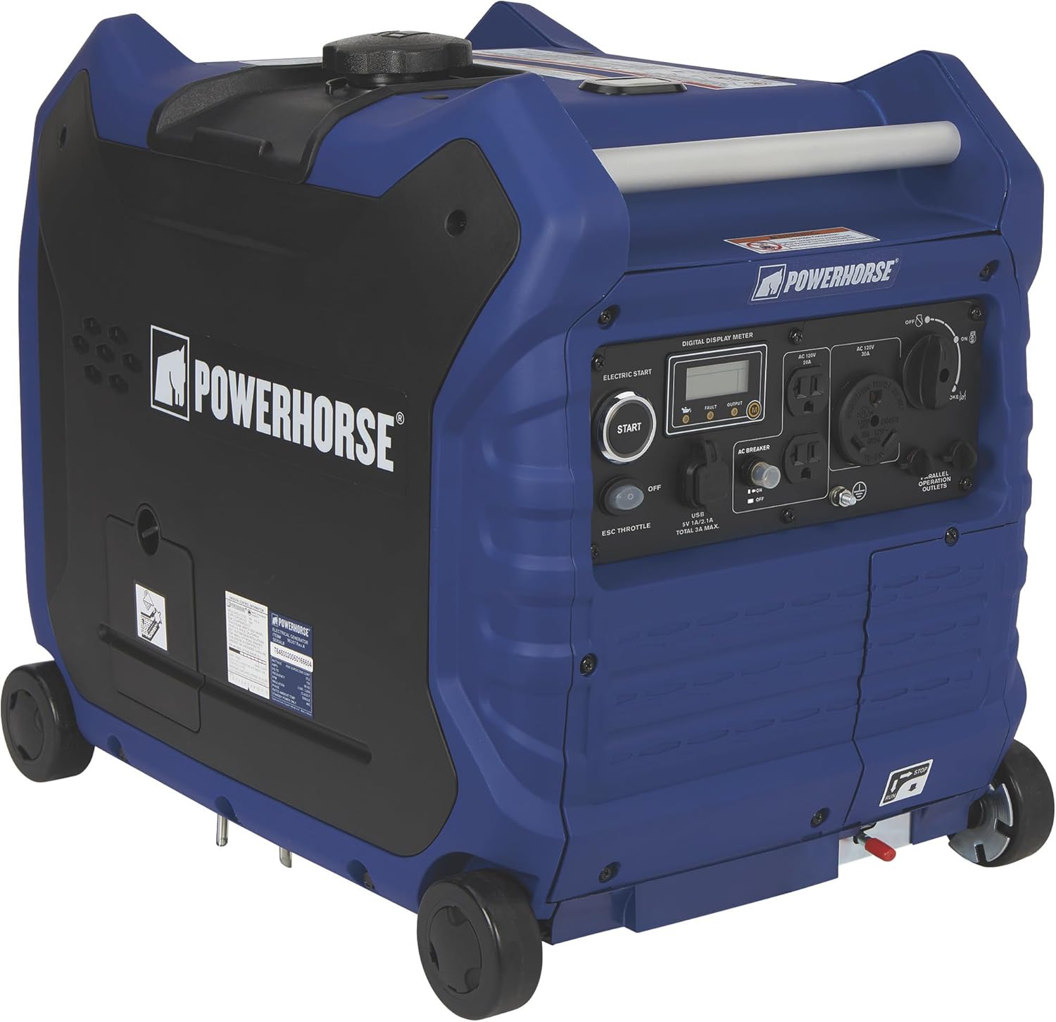 Powerhorse Inverter Generator - 4500 Surge Watts, 3500 Rated Watts, Electric Start, EPA and CARB Compliant, Model# LC4500i