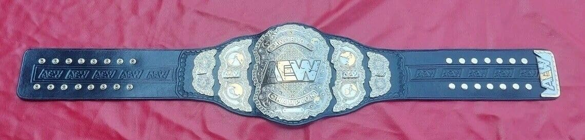 AEW World Heavyweight Wrestling Championship Title Belt Replica, Authentic Wear Universal Championship Title Belt - Adult Size