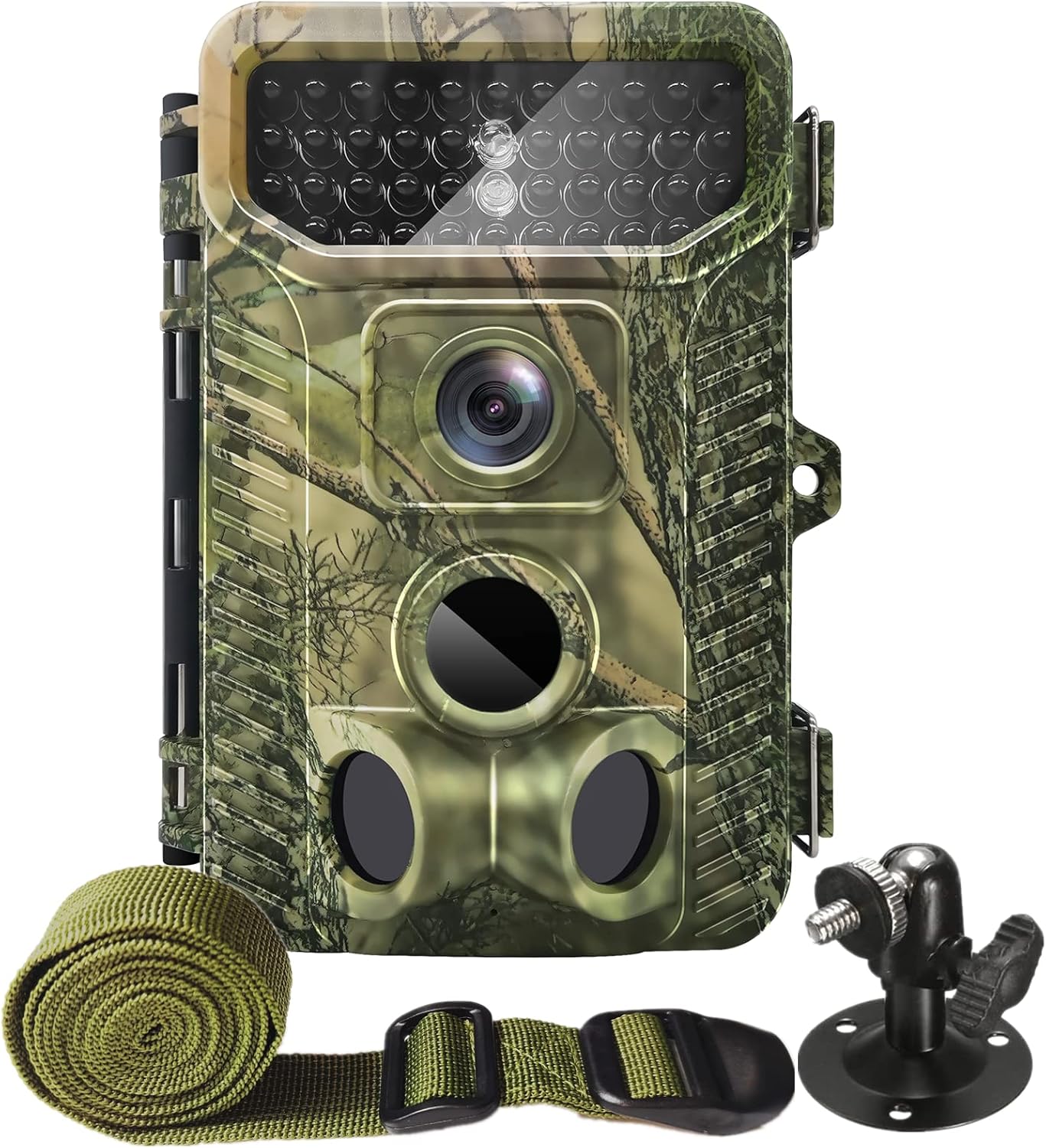 4K 32MP Trail Camera, 0.1s Trigger Motion Activated Game Hunting Camera with Night Vision 80ft No Glow Infrared, IP66 Waterproof Deer Wildlife Monitor Trail Cam, 120&deg; Wide View