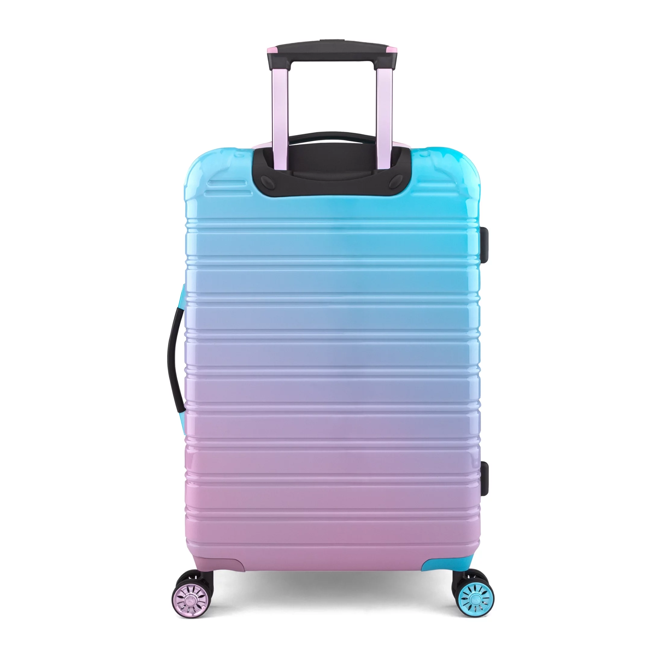 iFLY Hardside Luggage Fibertech 3 Piece Set, 20" Carry-on Luggage, 24" Checked Luggage and 28" Checked Luggage, Cotton Candy