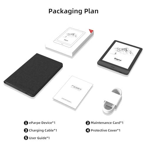 Bigme E-Ink Tablet 6-Inch mini Book Reader 32GB of Storage Black