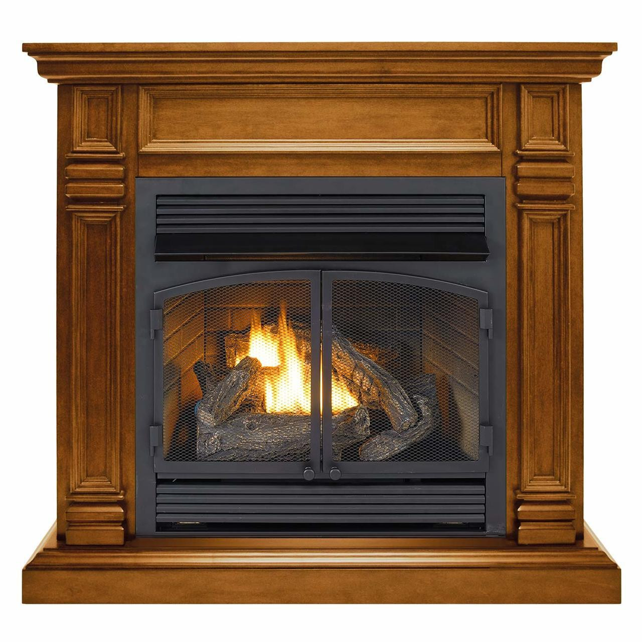 Duluth Forge Dfs-400R-2 32,000 BTU Vent Free Dual Fuel Mantel Fireplace - Apple Spice