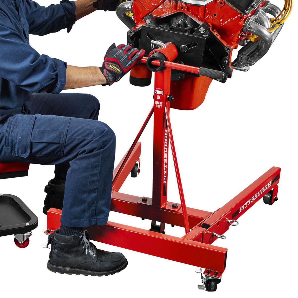 PITTSBURGH 2000 lb. Capacity Foldable Engine Stand