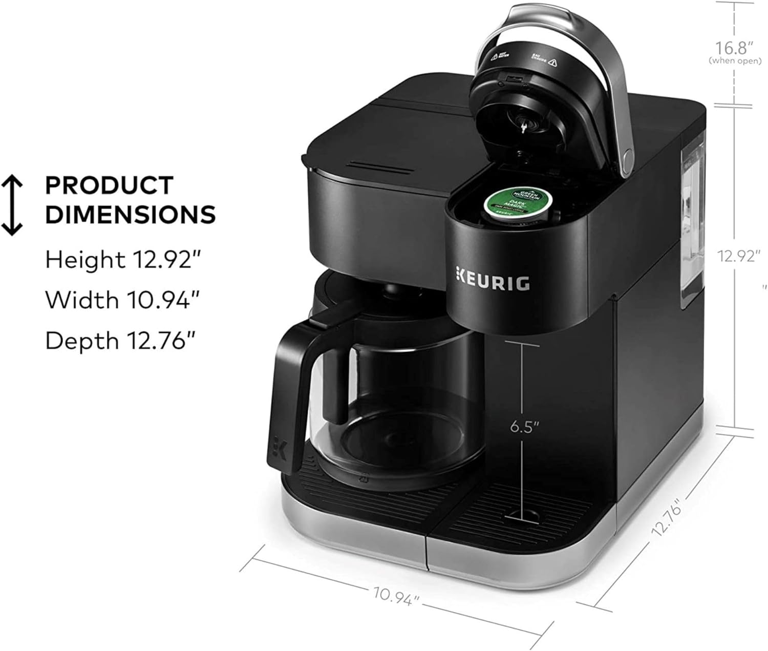 Keurig K-Duo Single Serve K-Cup Pod & Carafe Coffee Maker