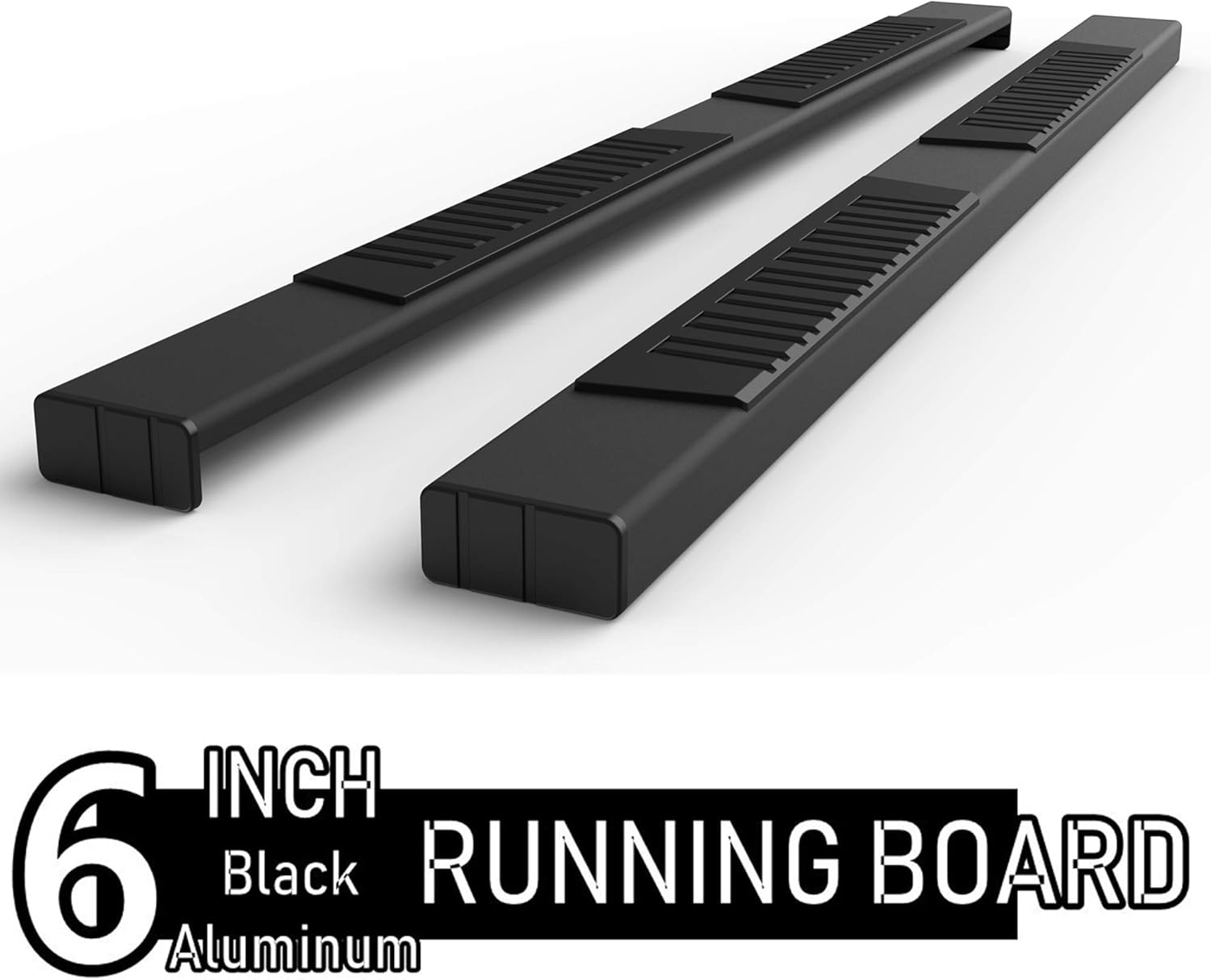 ONINE 6 Chrome Running Boards Custom Fit 2019-2022 Chevy Silverado/Gmc Sierra 1500 & 2020-2022 Silverado/Sierra 2500/3500 Crew Cab Aluminum Polished Side Step Nerf bar