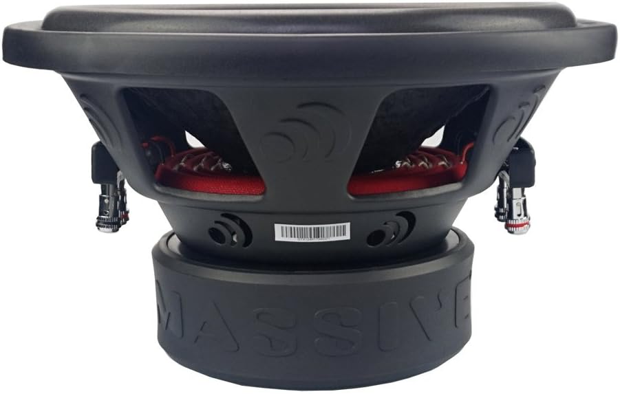 Massive Audio GTX122 – 12 Inch Car Audio Subwoofer, High Performance Subwoofer for Cars, Trucks, Jeeps - 12" Subwoofer 700 Watt RMS, 1400w MAX Dual 2 Ohm, 2.5 Inch Voice Coil. Sold Individually