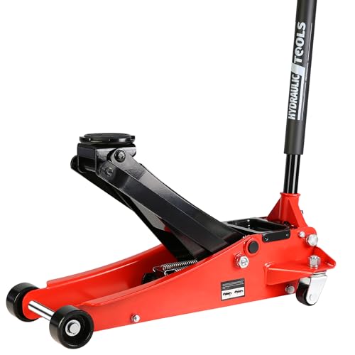 2.5 Ton Floor Jack,Low Profile Steel Racing Floor Jack with Dual Pistons Quick Lift Pump,Hydraulic floorjack,Lifting Range 3.5"-19.5",Blue