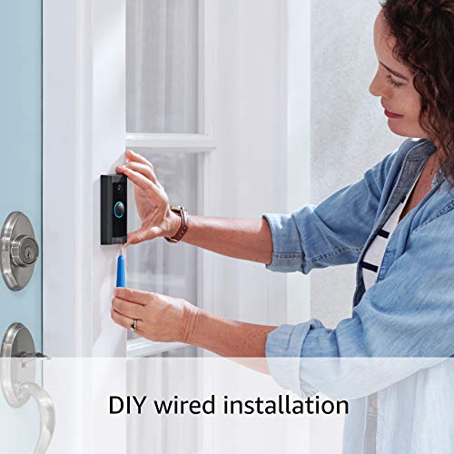 Ring Video Doorbell Wired (newest model), Use Two-Way Talk, advanced motion detection, HD camera and real-time alerts to monitor your front door (wiring required)