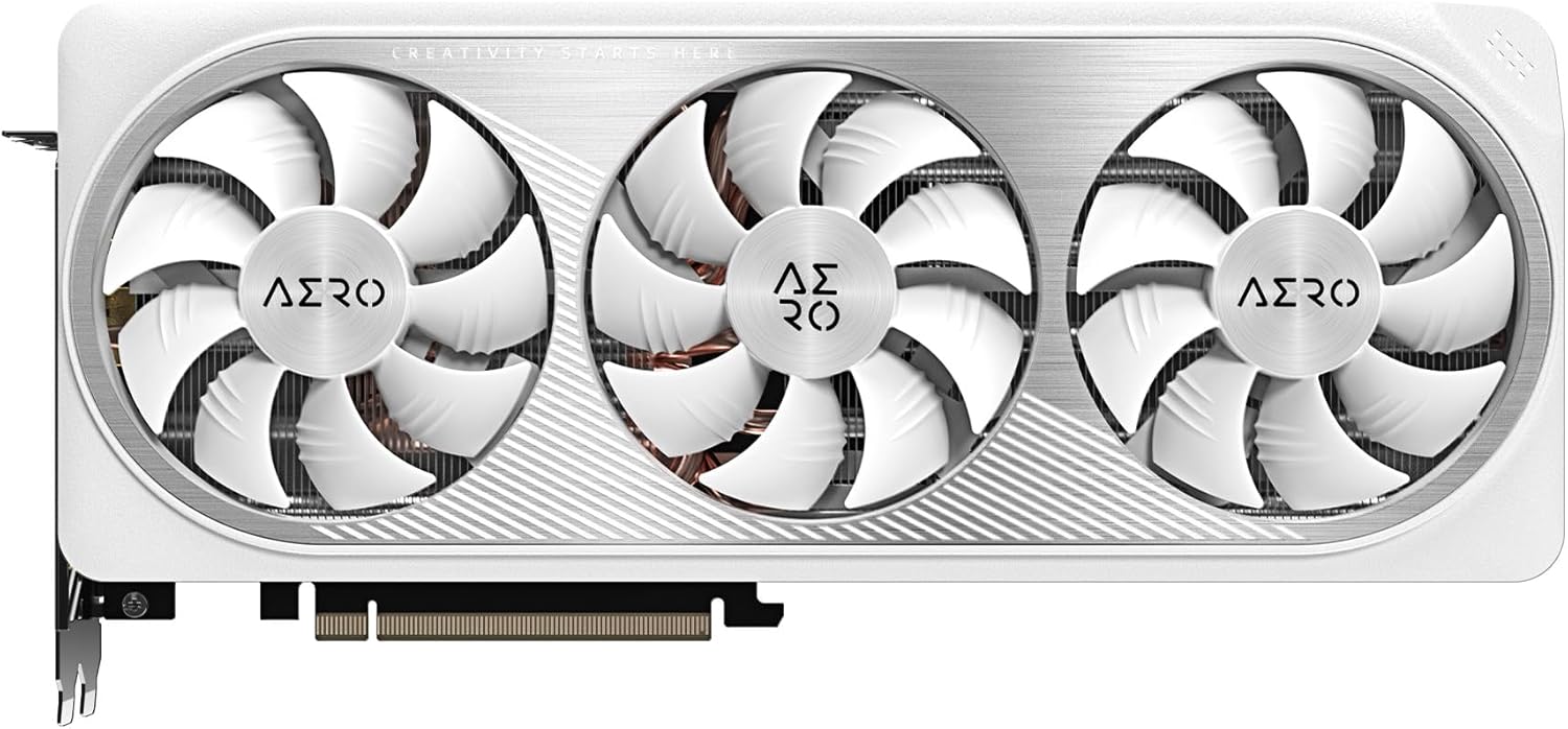 GIGABYTE GeForce RTX 4070 Ti Super AERO OC 16G Graphics Card, 3X WINDFORCE Fans, 16GB 256-bit GDDR6X, GV-N407TSAERO OC-16GD Video Card