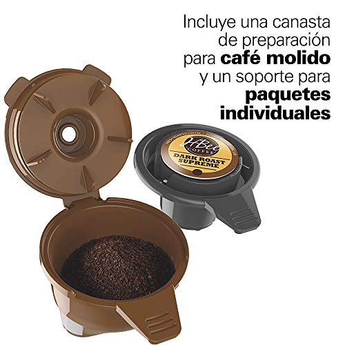 Hamilton Beach (49976 Coffee Maker, Single Serve & Full Coffee Pot,Compatible withK-Cup Packs or Ground Coffee, Programmable, FlexBrew, Black (Renewed)