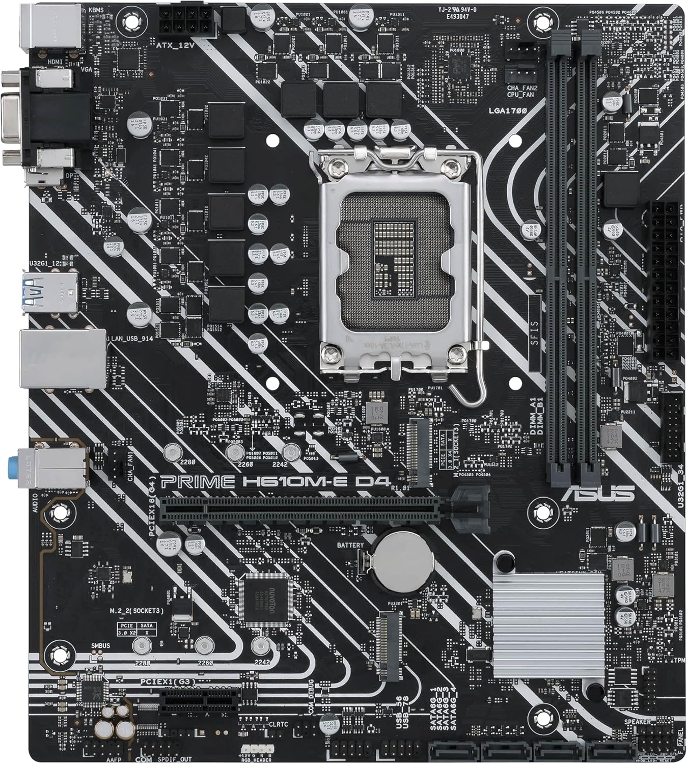 ASUS Prime H610M-E D4-CSM Intel LGA 1700 Micro ATX DDR4 Motherboard
