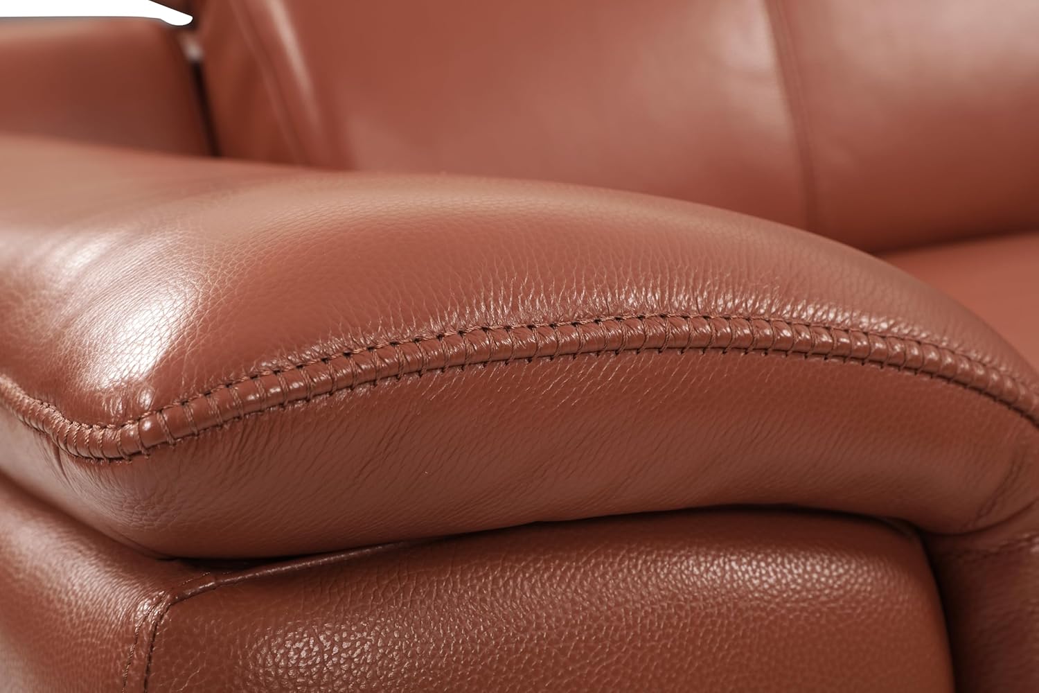 Global United Genuine Italian Leather Power Reclining Loveseat