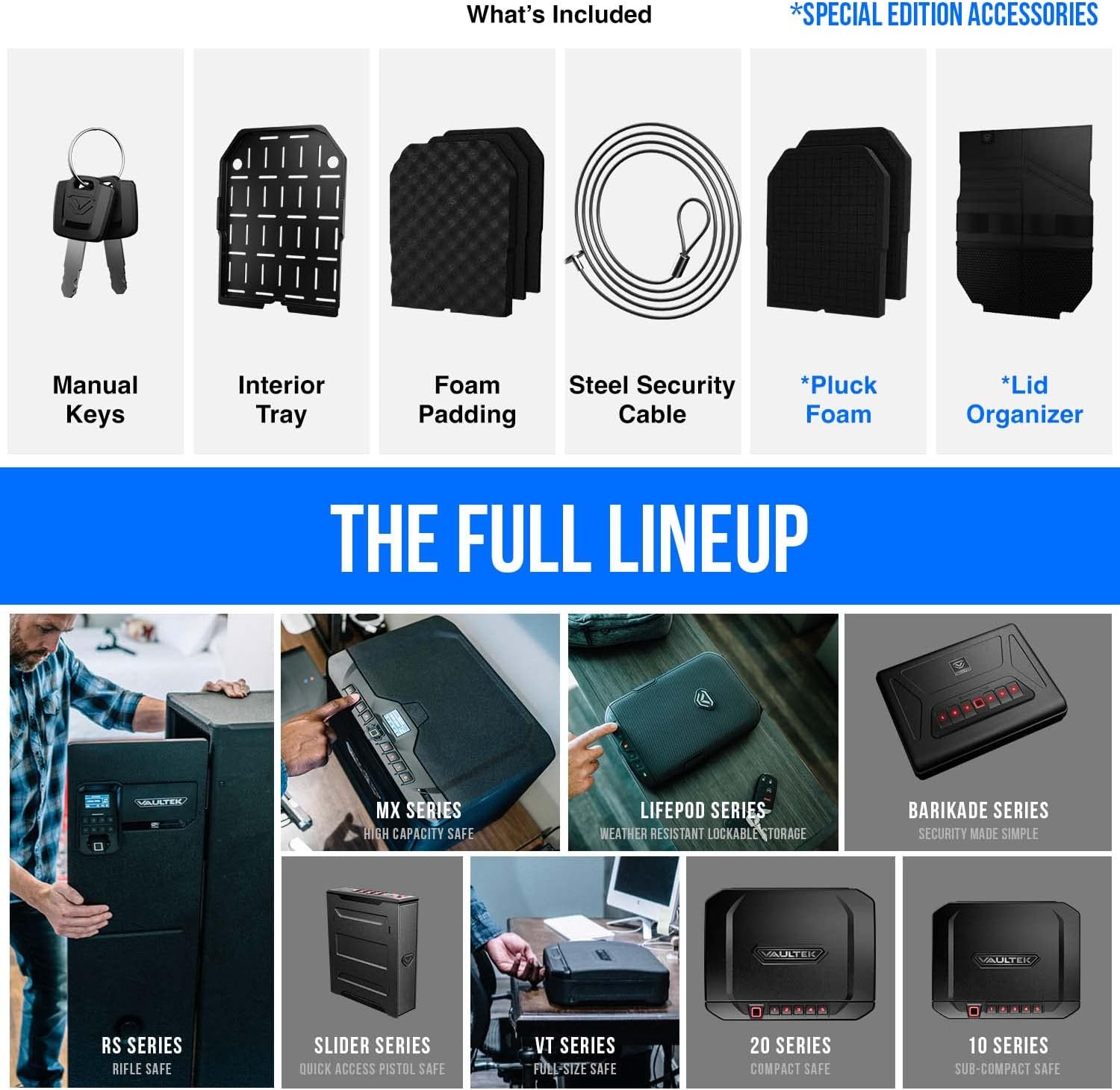 VAULTEK LifePod 2.0 Secure Waterproof Travel Case Rugged Electronic Lock Box Travel Organizer Portable Handgun Case with Backlit Keypad (Sandstone)