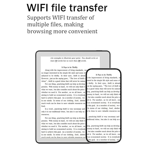 E Book Reader 5.76 Inch Touch Screen, E Ink Technology E Reader Devices, Ultra Thin & Lightweight Digital Notebook, 1GB 16GB Eye Friendly E Reader for Android 8.1