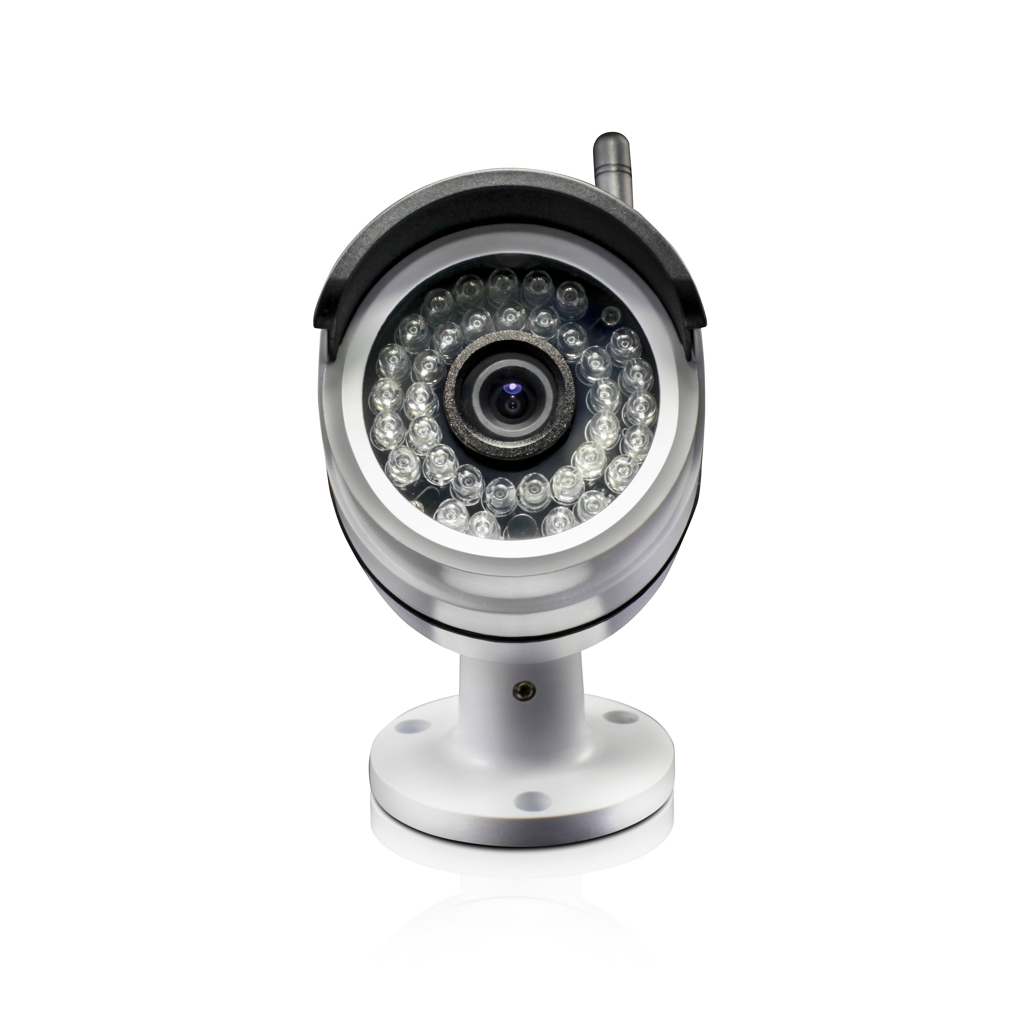 SwannSecure NVW-470 All-in-One Wi-Fi HD Monitoring 4-Channel Monitor with 2 Outdoor cameras Night Vision - Wireless - 7x22 LCD