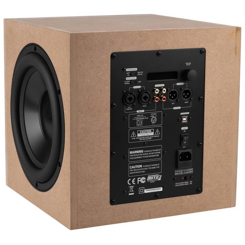 Parts Express Powered Dayton Audio 10x22 with Dual Passive Radiators 500 Watt Subwoofer Kit with Built-In DSP 300-7152