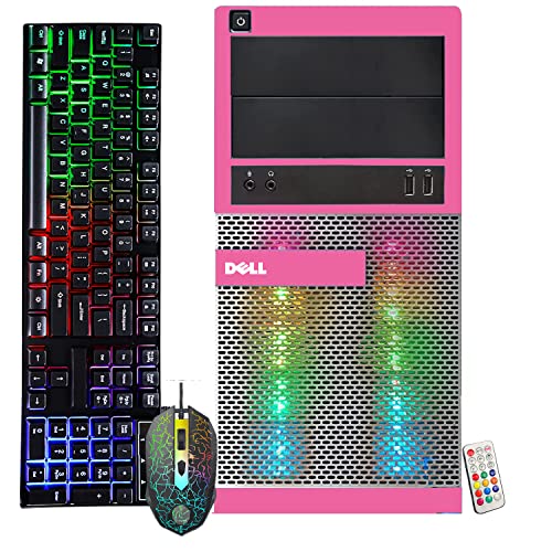 Dell Optiplex 7020 Gaming Desktop PC - Intel Core i7 4th Gen 3.4GHz, NVIDIA GeForce GT 1030 2GB, 16GB RAM, 512GB SSD, HDMI, DVI, VGA, New Keyboard, Mouse, Wi-Fi, Windows 10 Professional(Renewed)