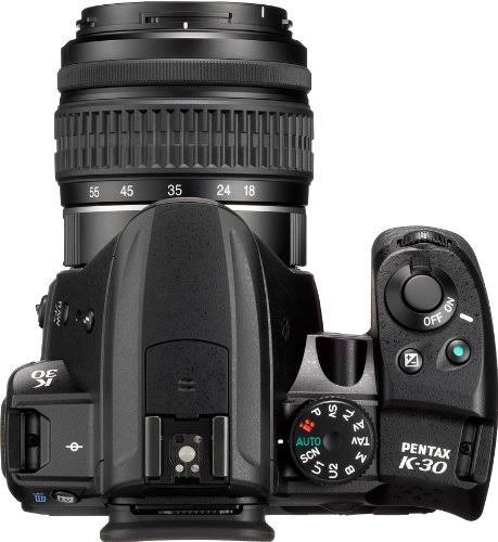 Pentax K-30 16.3 MP Digital SLR Camera - Black - DA L 18-55mm and 55-300mm Lenses