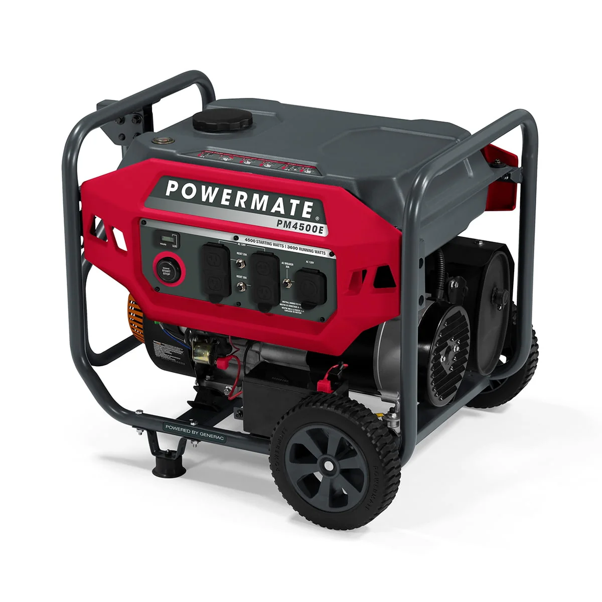 Powermate PM4500E 4500 Watt Electric Start Gas Powered Portable Generator - 49ST/CSA