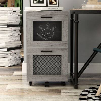 Alicia 2-Drawer Vertical Filing Cabinet Sand u0026 Stable