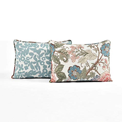 Lush Decor Sydney Reversible Cotton Quilt Neutral 3 Piece Set King - Soft Lightweight Printed Floral Bedding Set for All Season