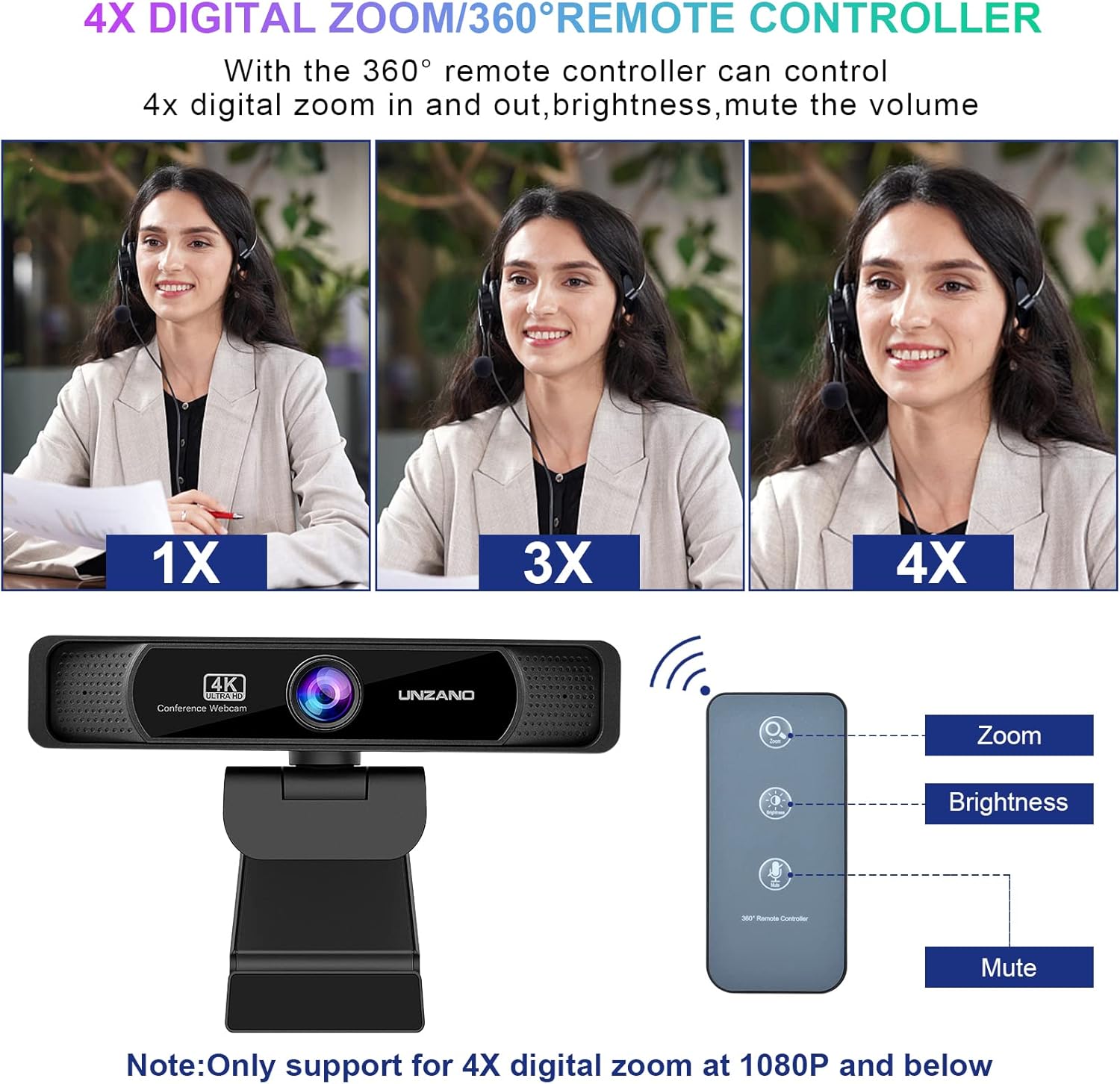 1080P 60FPS Webcam with Microphone,Full HD Computer Web Camera,Auto-Focus 80° Wide Angle Built-in Dual Noise Reduction Mics,Webcam for Online Class, Zoom Skype Facetime Teams, PC Mac Laptop Desktop
