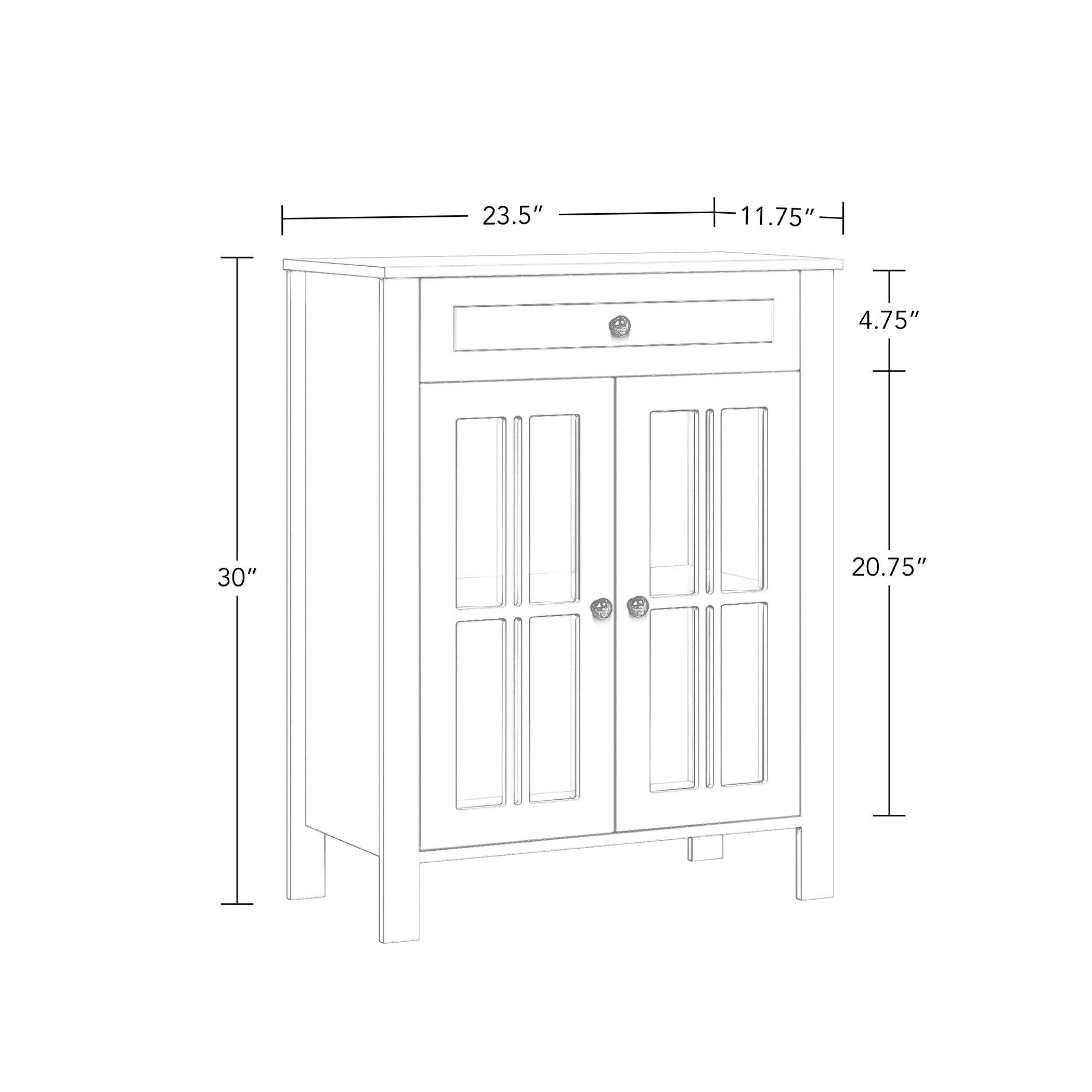 Riverridge Home Danbury Two Door Floor Cabinet - White