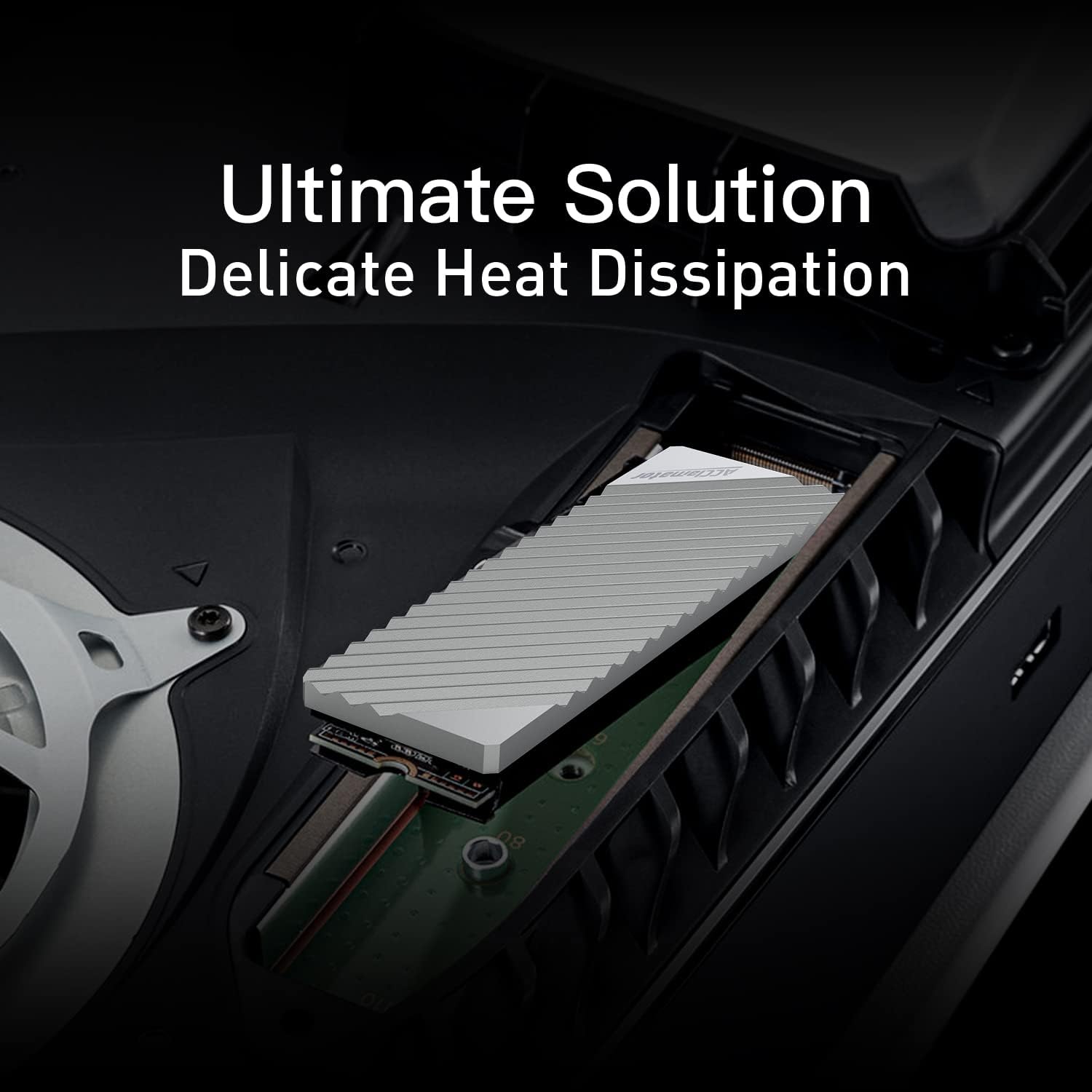Acclamator 1TB M.2 NVMe Interface Internal Gaming SSD Solid State Drive Gen4 PCIe 4.0 Read 7300 MB/s Write 6000 MB/s M.2 2280 DRAM SLC Cache 3D NAND TLC