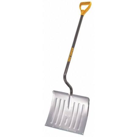 True Temper Snow Shovel, Aluminum, Polypropylene Blade Material, 18 in Blade Width, 14 1/2 in Blade Height - 1638900