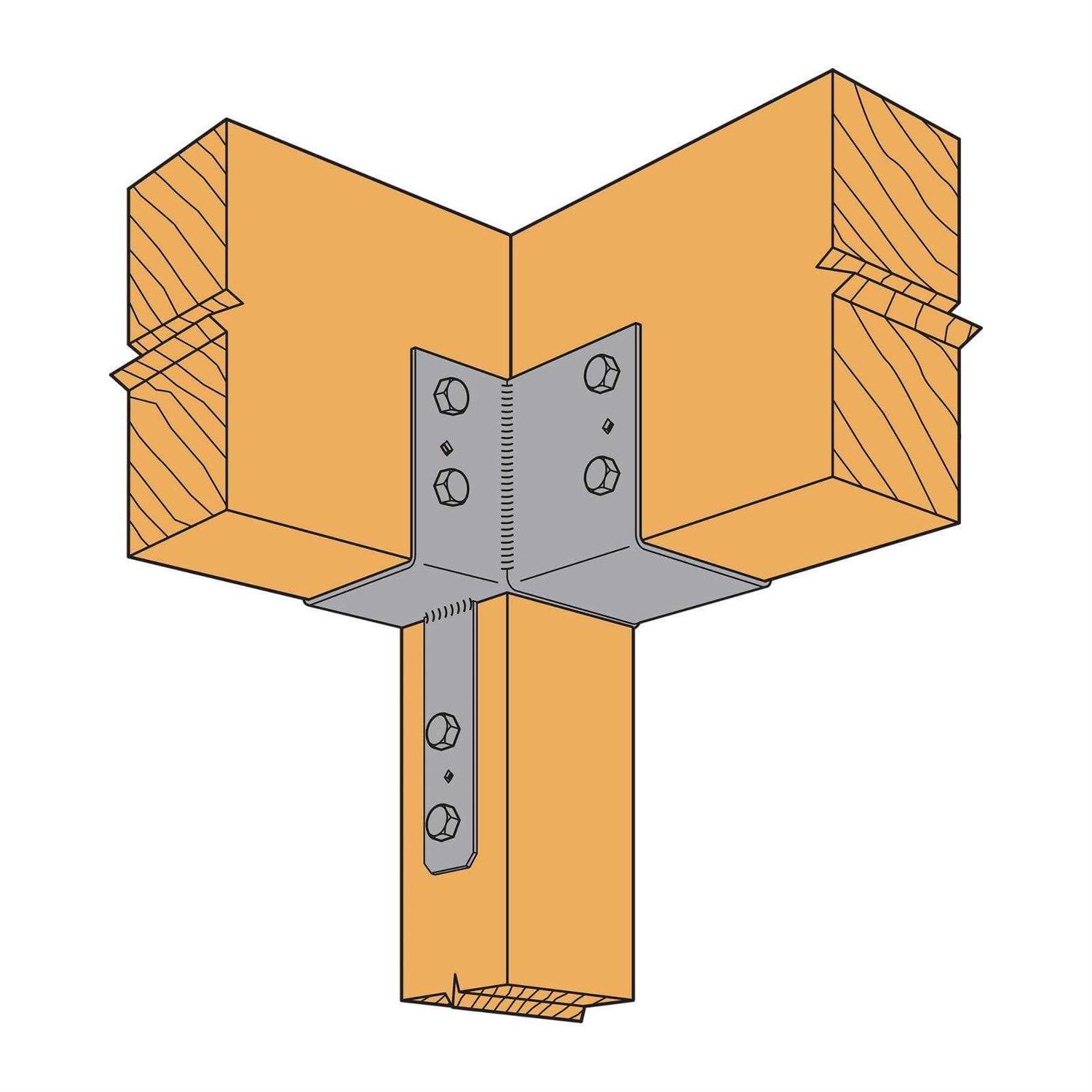 Simpson Strong-Tie ECCLR666 L-Shape End Column Cap for 6x Post - Shop Hardware Tools Online Store