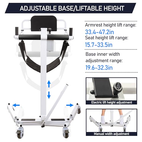 Patient Lift for Home Wheelchair Lift Transfer Chair, Bathroom Wheelchair, Patient Transfer Chair, Bedside Commode, Shower Chair, Portable car Lift, Lift Seats for Elderly with Soft Cushion