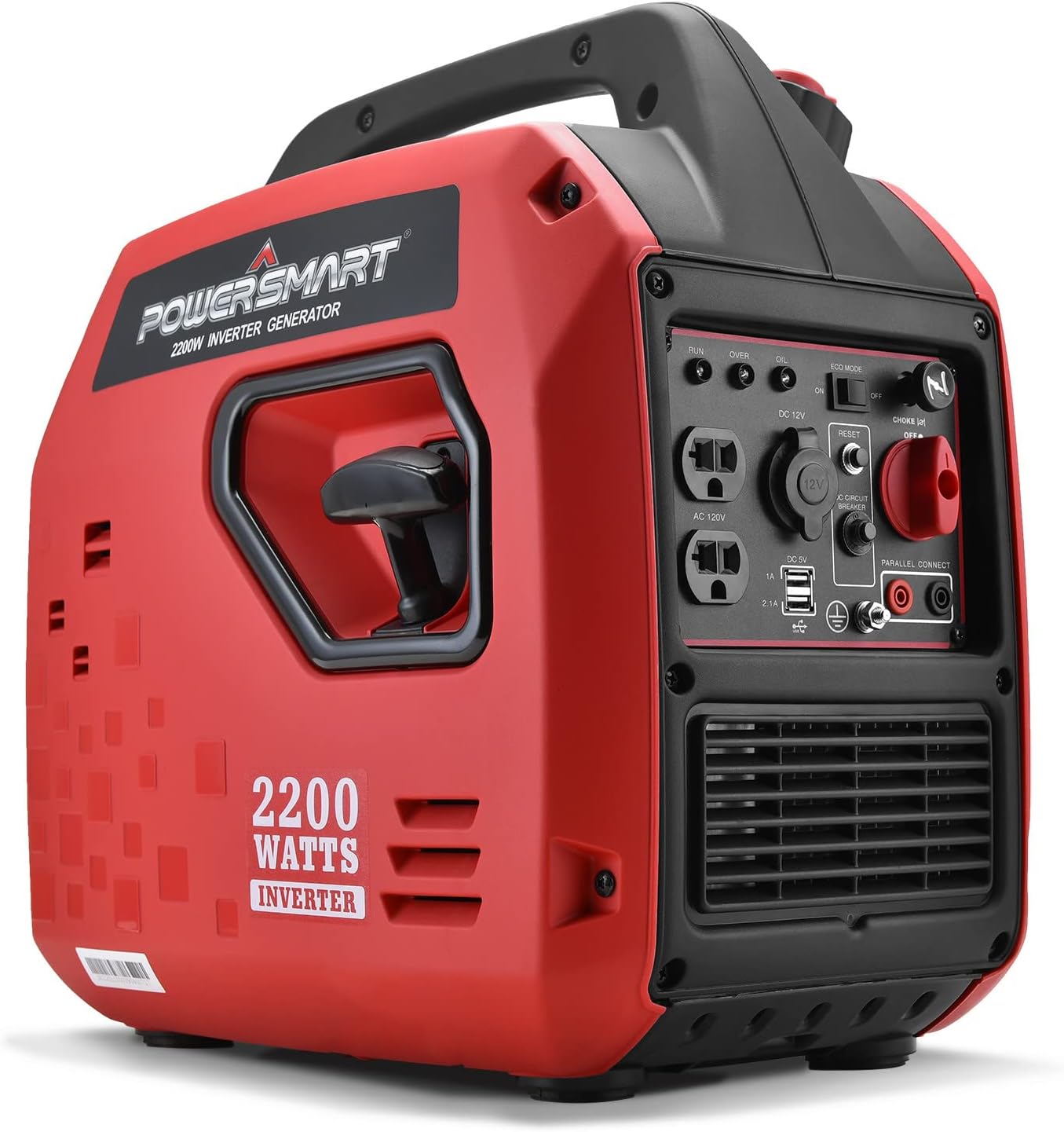 PowerSmart Inverter Generator Gas Powered - 4400W 120V Power, RV Ready & Parallel Capability, Quiet for Home Use, Portable Gasoline Generator for Outdoor