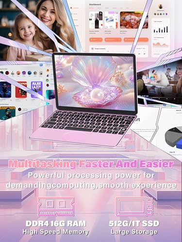 11" Convertible 2-in-1 Touchscreen Laptop, in tel N100,16GB RAM,1T SSD,FHD 1920 * 1200 IPS,Win 11 Pro PC,Backlit Keyboard, WiFi,USB-C,HDMI,Oval Trackpad,Lightweight for Business&Students