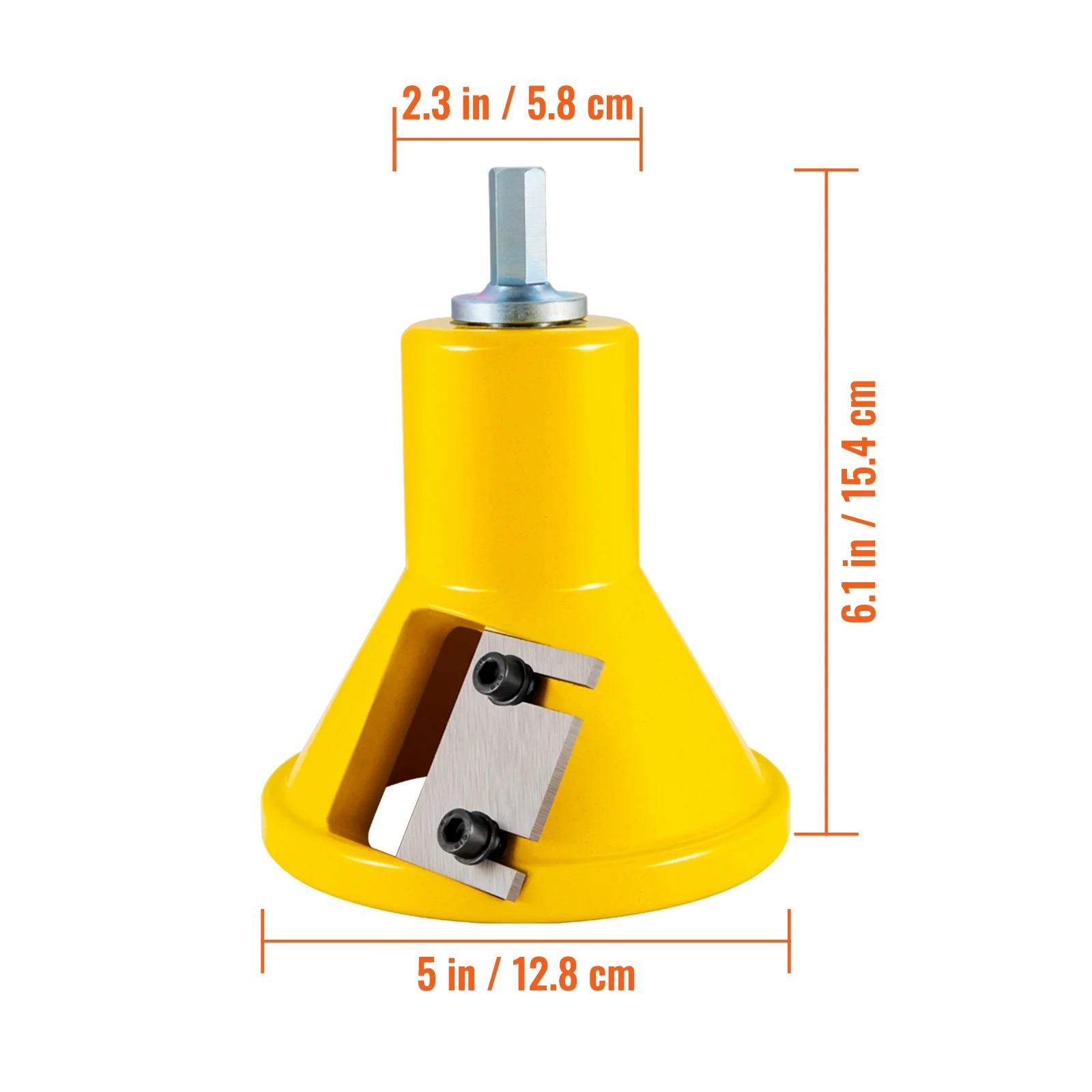 VEVOR Tenon Cutter, 1.5" / 38 mm Diameter, with Dual Straight Blades & Button Screws Home Master Kit, Premium Aluminum & Steel Log Furniture Cutter, Commercial Woodworking Tool for Home Beginner DIY