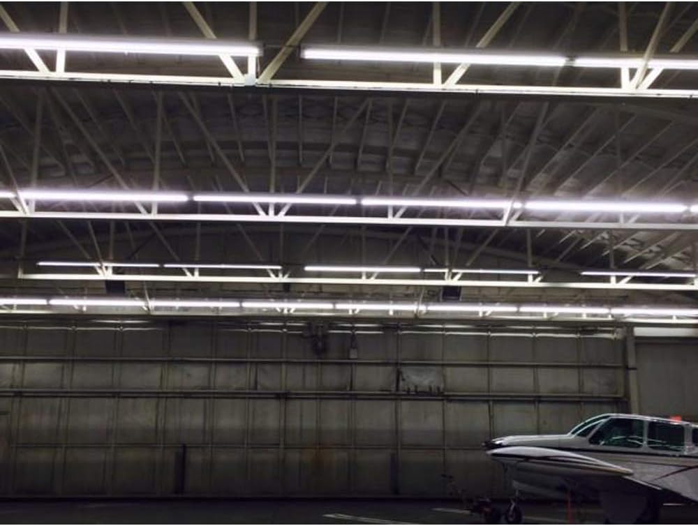 T8 8FT LED Light Tube 45W (Ballast removal) Clear Cover, Single Pin FA8 Base, Replace 100W Fluorescent Lamp Shop Lights, Dual-Ended Power, Cold White 6000K,AC 85-277V - 25 Pack