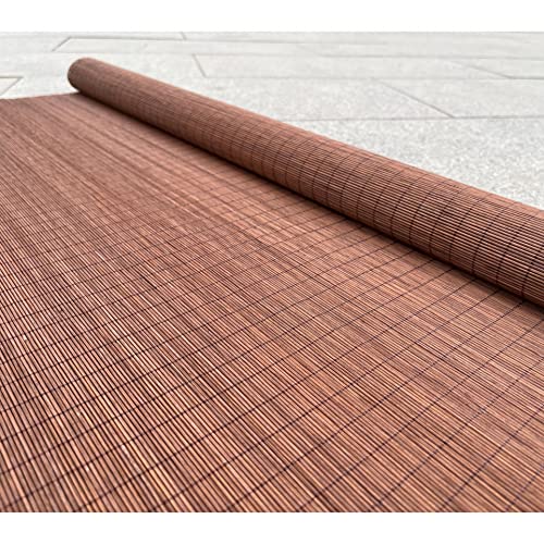 Apartment Balcony Privacy Screen Wood Fence Outdoor Wallworks Design Bamboo Wall Panel for Living Room Decorative Ceiling 1.5M 2M 3M Long (Size : 70cmx800cm(2.3ftx26.2ft))