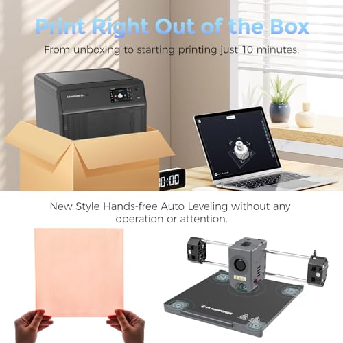 FLASHFORGE Adventurer 5M Pro 3D Printer, 600mm/s Max High-Speed 3D Printers with Auto Leveling, Dual Filtration System, Remote Monitoring, Quick Detachable Nozzle,Effective Cooling, Automatic Shutdown