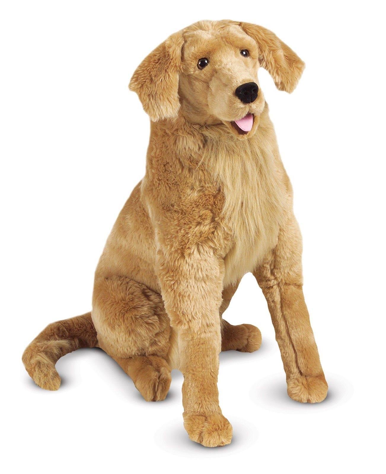 Melissa u0026 Doug Giant Golden Retriever - Lifelike Stuffed Animal Dog (Over 2 Feet Tall)