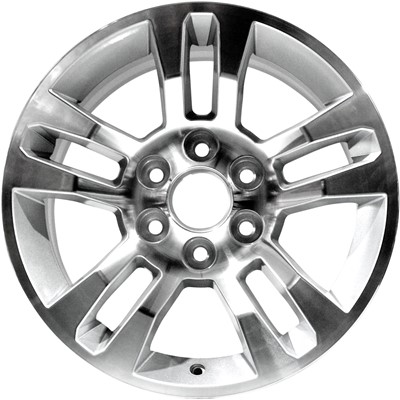 KAI 18 X 8.5 New Aluminum Alloy Wheel Replica, Machined And Silver, Fits 2014-2020 Chevrolet Silverado 1500