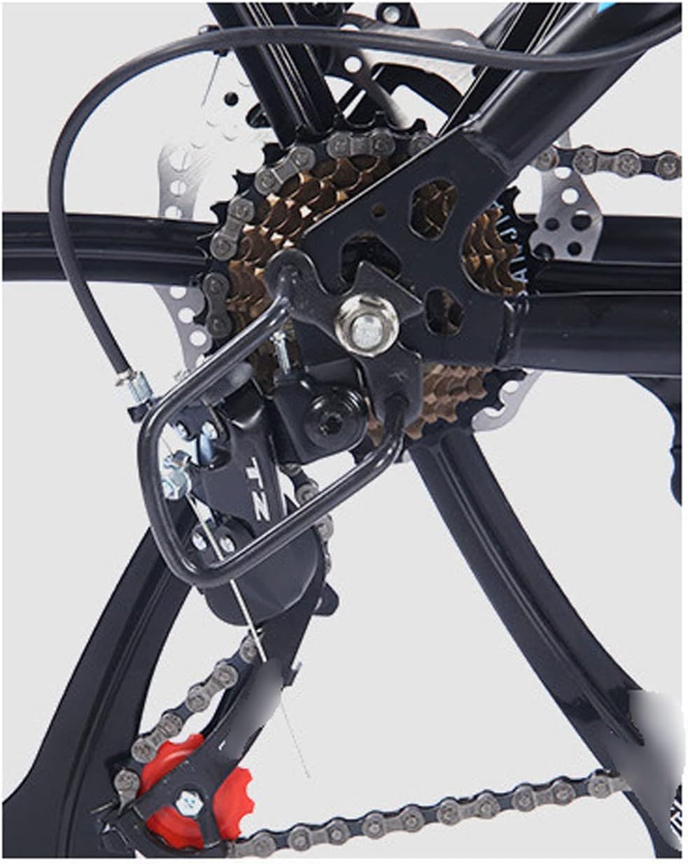 Mountain Bike Folding Bicycle Shock Absorption Disc Brake Variable Speed Soft Tail Mountain Bike Road Bikes Racing Bicycle